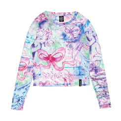Santa Cruz Womens L/S Top Strip Digi Mesh LS Top - Critter - Skatewarehouse.co.uk