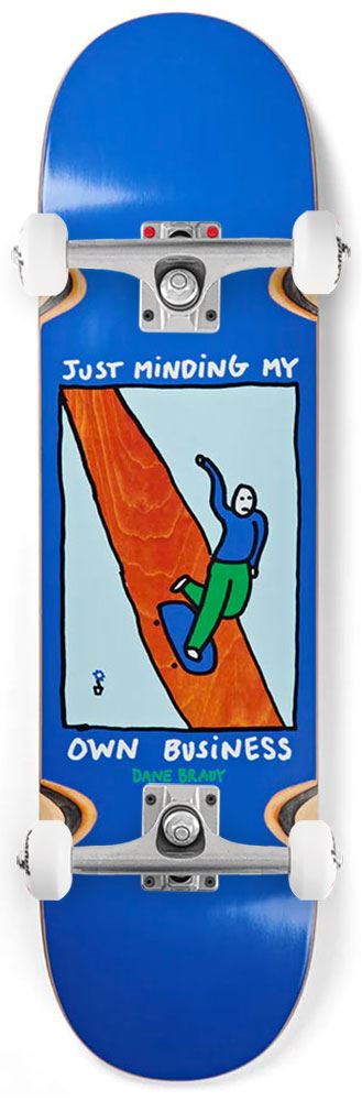 Polar Skate Co. Dane Brady Just Minding My Own Business x Venom Skateboards Core Custom Complete Skateboard - 8.0