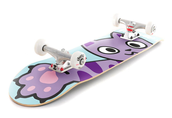 Venom Junior Kids Complete Skateboard - Kitty Swipe Blue - 7.25