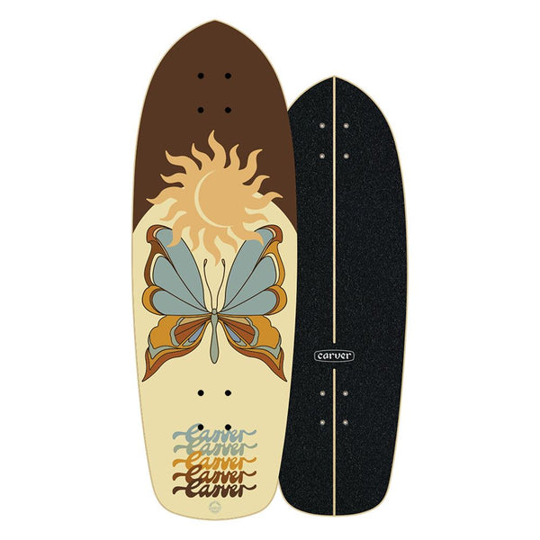 Carver Chrysalis - Surfskate Cruiser Skateboard Deck - 9.75