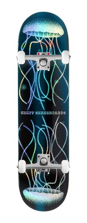Enuff Designer Abyss Hologram Jellyfish x Venom Custom Complete Skateboard - 8.5