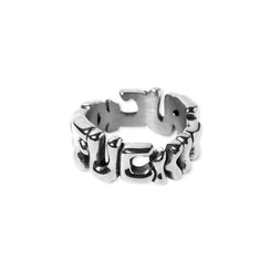 HUF Fuck It Warped Ring (Silver) Skateboard Deck - 7.0"