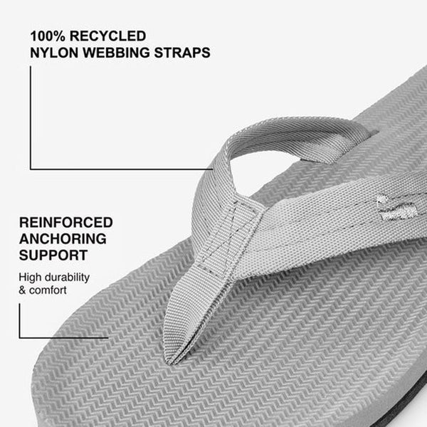 Indosole - Mens Flip Flops - Easy Living - Granite Shoes