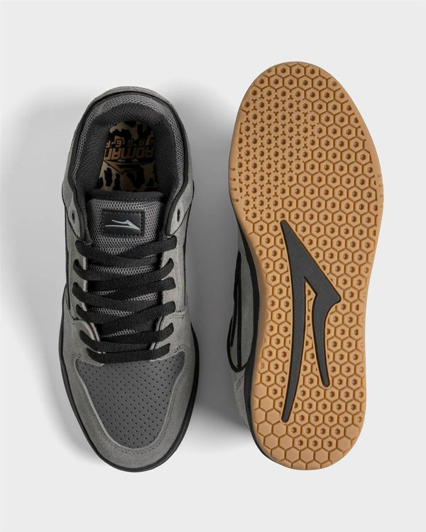 Lakai Telford Low Skate Shoes Roman Grey - Skatewarehouse.co.uk