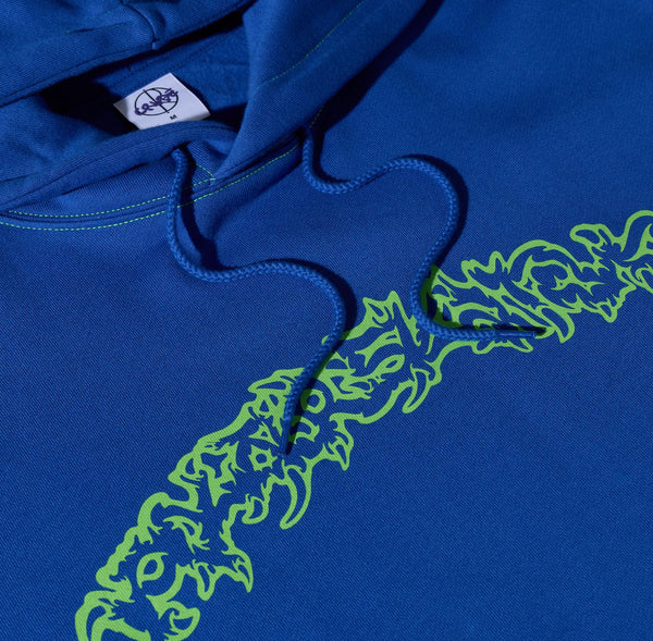 Polar Skate Co Contrast Dave Hoodie | Crude Logo (Egyptian Blue)