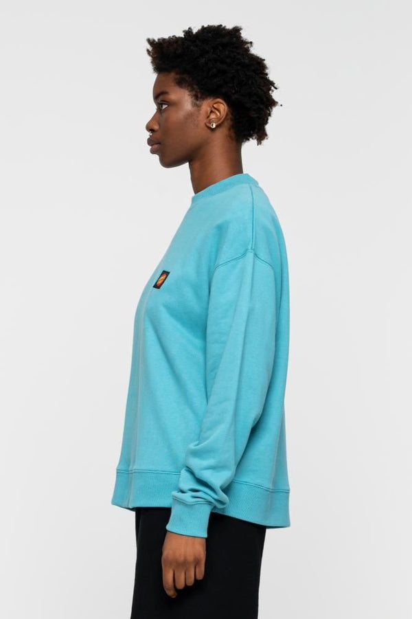 Santa Cruz Crew Classic Label Crew - Turquoise - Skatewarehouse.co.uk