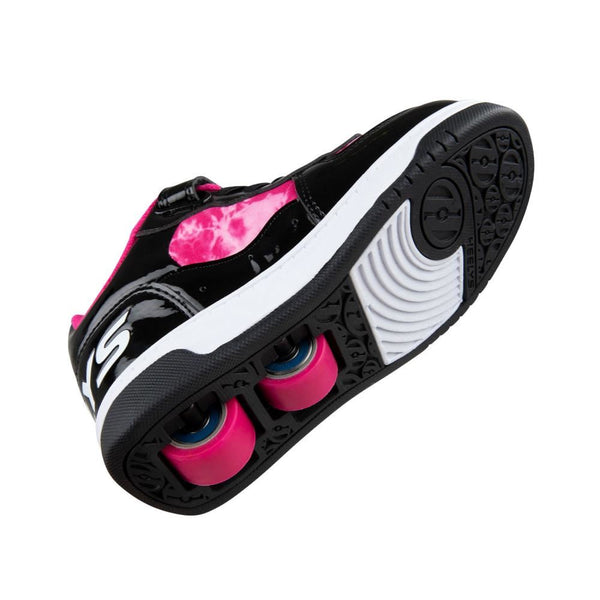 Heelys X2 Reserve Low X2  - Black / Pink / White PU - Skatewarehouse.co.uk