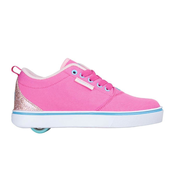 Heelys PRO20  - Pink / LT Pink / Turquise Canvas - Skatewarehouse.co.uk