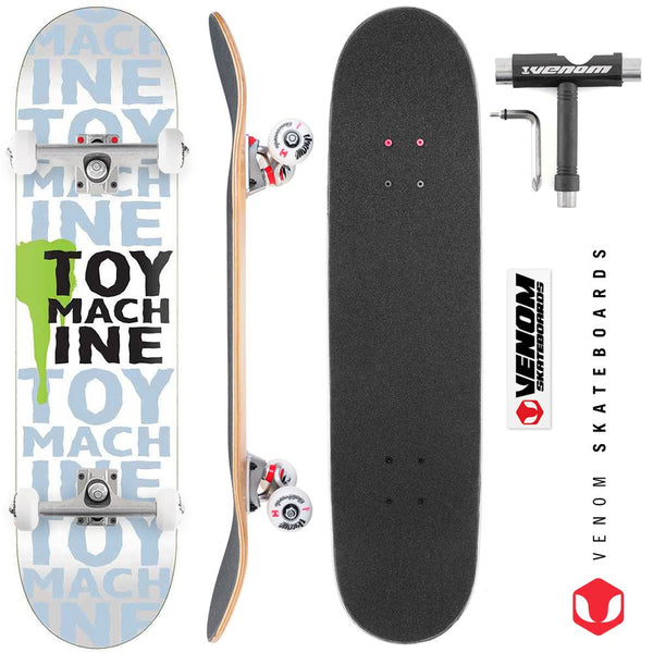 Toy Machine Drip White Custom Complete Skateboard - 8.0
