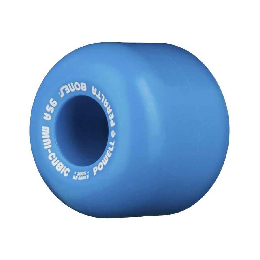 Powell Peralta Mini-Cubic Skateboard Wheels 95a Blue - Skatewarehouse.co.uk