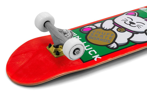 Enuff Lucky Cat SkateboardRed Complete Skateboard - 8.0