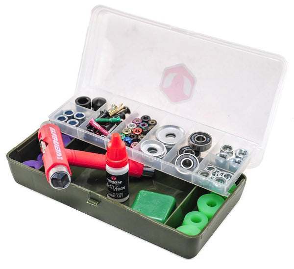 Venom Skateboards 50pc Premium XL Hardware Gift Pack inc Tool Box - Skatewarehouse.co.uk