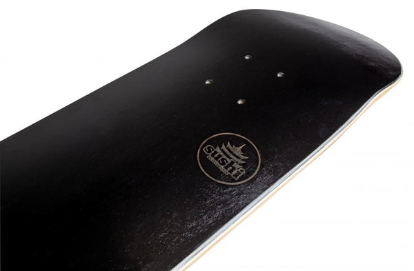 Sushi s Pagoda Stamp Black Custom Complete Skateboard - 8.0