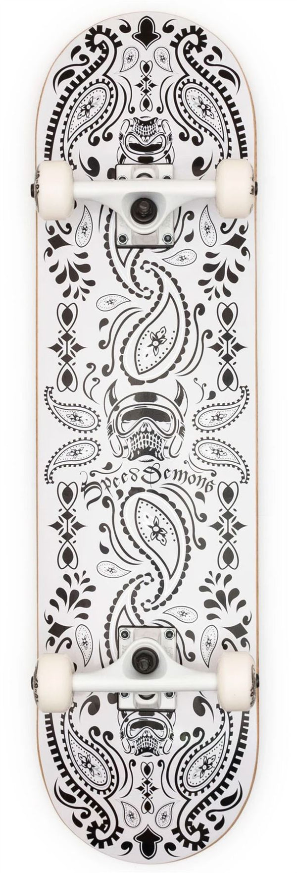 Speed Demons Bandana Black / White Complete Skateboard - 8.0