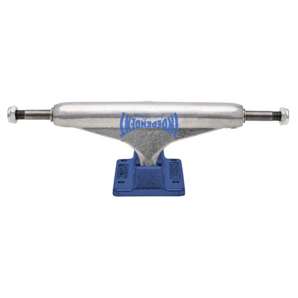 Indy Stage 11 Skateboard Trucks Colbourn Faces 139 Standard Silver / Blue - 139 - Skatewarehouse.co.uk