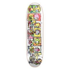 New Deal ND Knigge Skypod Slick R7 White Skateboard Deck - 8.375"
