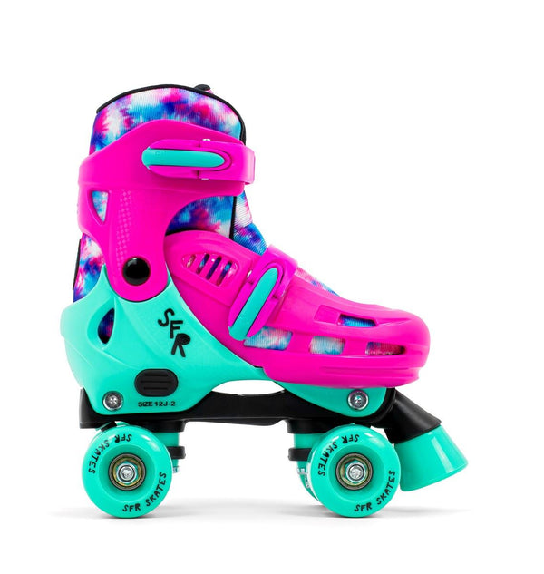 SFR Hurricane V Adjustable Children's Quad Roller Skates - Tie-Dye