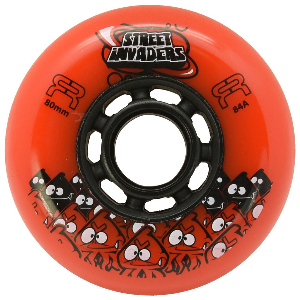 Fr Street Invaders Wheel (Set of 4 Wheels) - Orange - 72Mm/84A - Skatewarehouse.co.uk