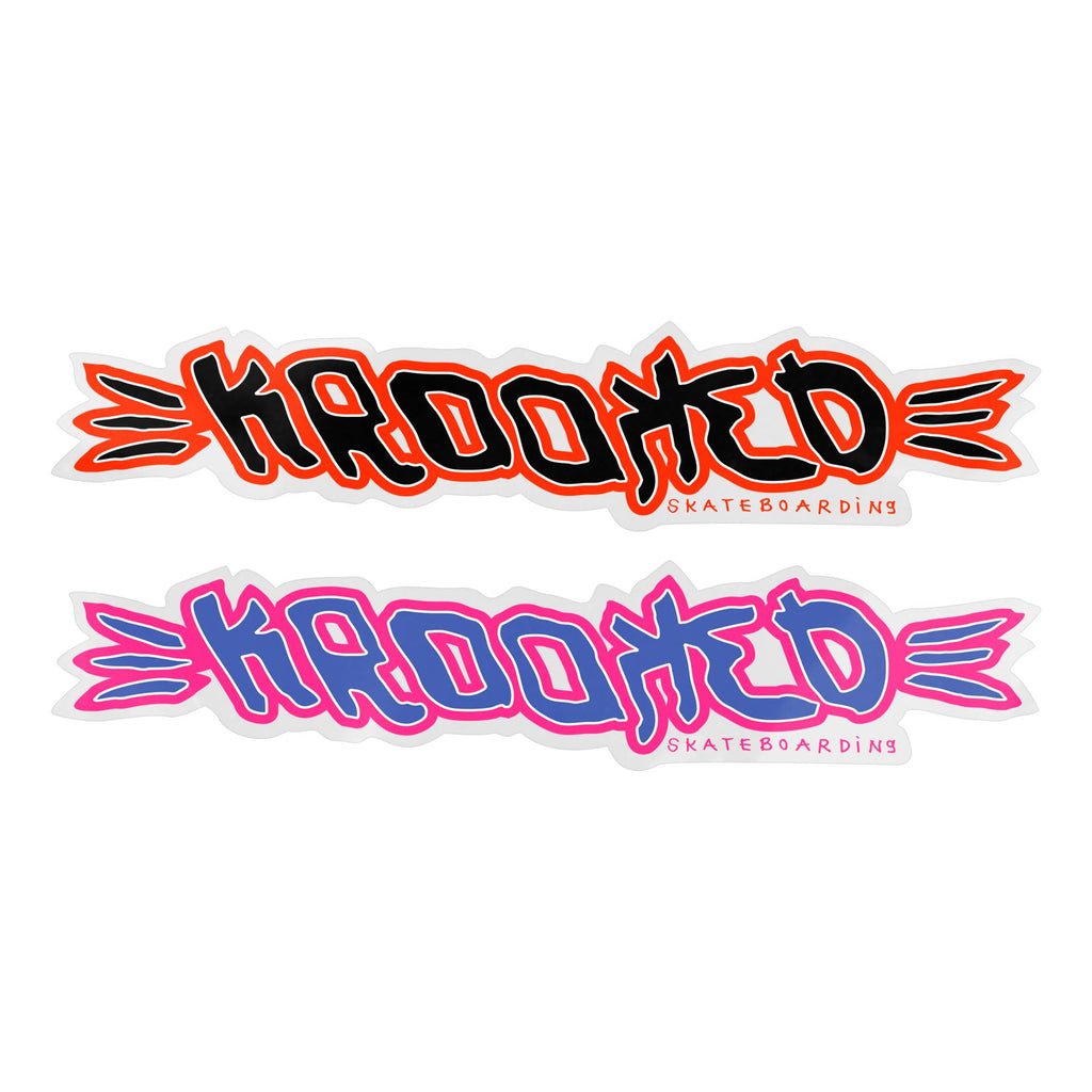 Krooked Brush Script 10 Sticker (Assorted) - One Size