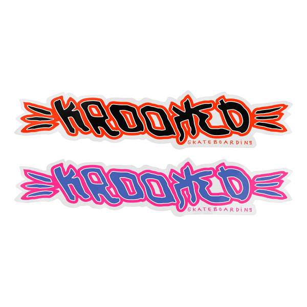 Krooked Brush Script 10 Sticker (Assorted) - One Size