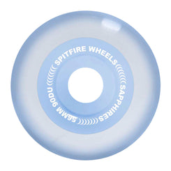 Spitfire 90Du April Sapphire Radial (Clear / Blue) Skateboard Wheels - 56mm
