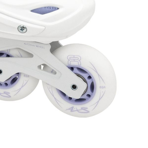 FR AXS Adjustable In-Line Skates - White / Purple