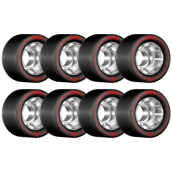 Rollerbones - Nitro Speed Black (8) - / 101a Skateboard Wheels - 59mm