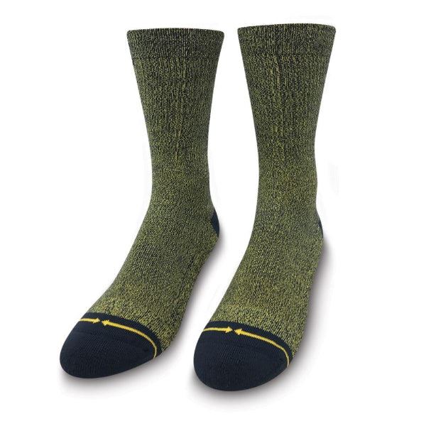 Merge4 Navy Heather Classic Crew Socks - Skatewarehouse.co.uk