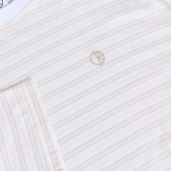 Tee | Stripe (White / Taupe)
