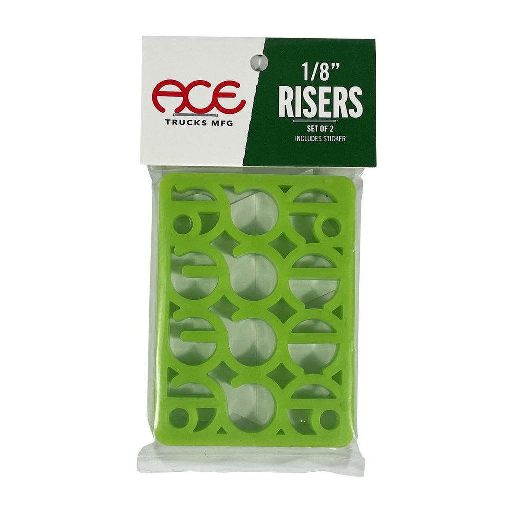 Ace Trucks Shims Riser Pads 1 / 8" Green Skateboard Hardware