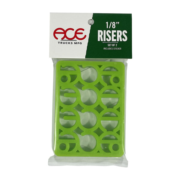Ace Trucks Shims Riser Pads 1 / 8" Green Skateboard Hardware