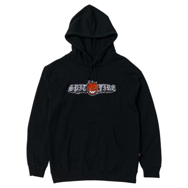 Spitfire Old E Drop Bighead Emb Hoodie (Black) - M