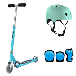 JD Bug Jr Street Scooter - Teal Matt Bundle - SFR Helmet & Pads