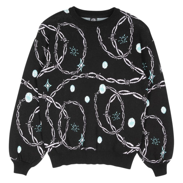 Santa Cruz Womens Knit Crew Lucky Gem Knit Crew - Black - Skatewarehouse.co.uk