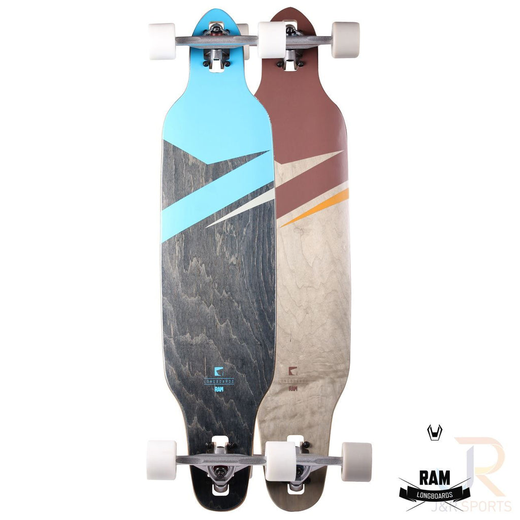 Ram Longboard - Lokz 38" X 8.75" - Marina Blue - Skatewarehouse.co.uk