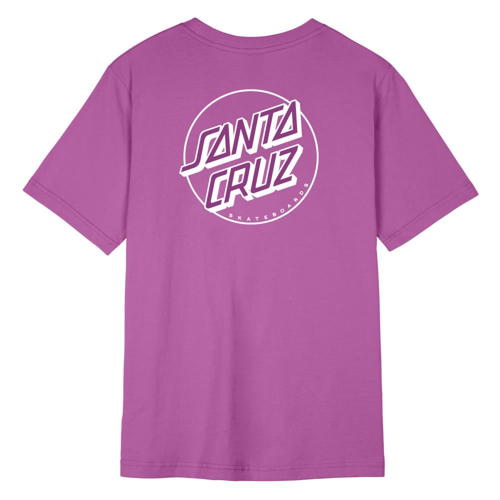 Santa Cruz Womens T-Shirt Partial Dot T-Shirt - Hyper Violet - Skatewarehouse.co.uk