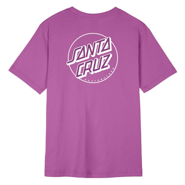 Santa Cruz Womens T-Shirt Partial Dot T-Shirt - Hyper Violet - Skatewarehouse.co.uk