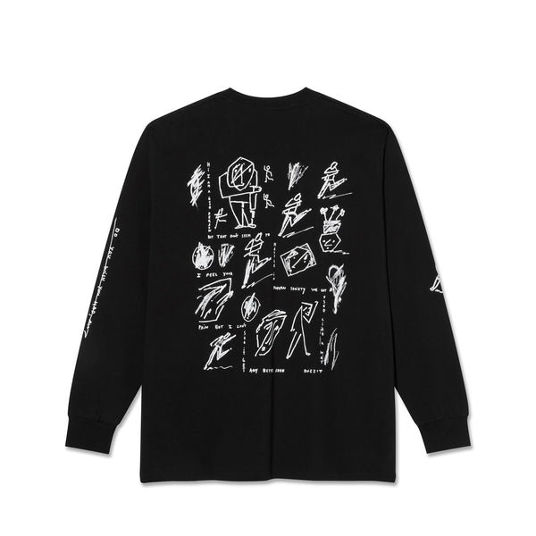 LS Tee | Sad at Times (Black)