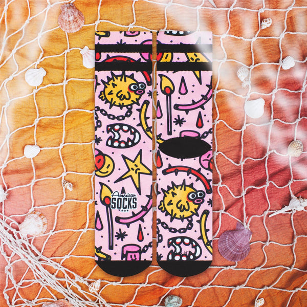 American Socks Blowfish - Mid High Socks