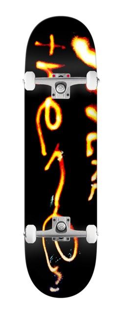 There Team Burning (Black) x Venom Custom Complete Skateboard - 8.25