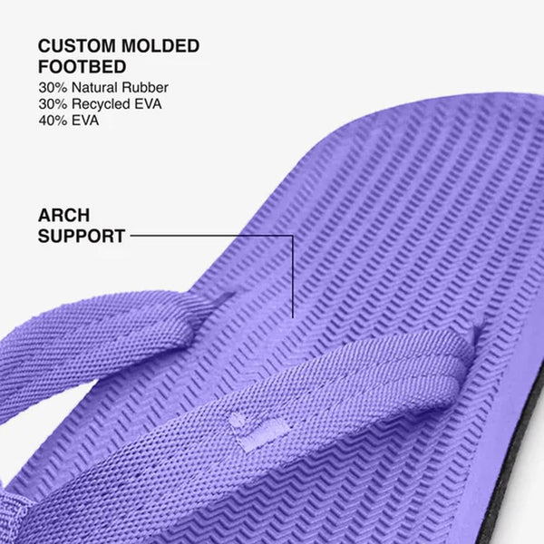 Indosole - Womens Flip Flops - Easy Living - Purple Haze Shoes