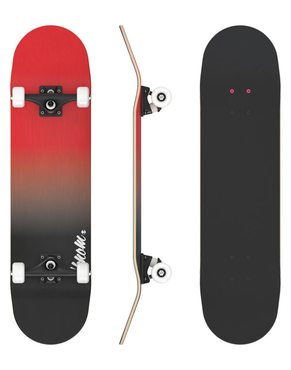 Venom My First Skateboard Complete - Fade Red/Black - 8.0