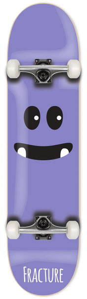 Fracture Lil Monsters Purple Complete Skateboard 7.75" - Skatewarehouse.co.uk