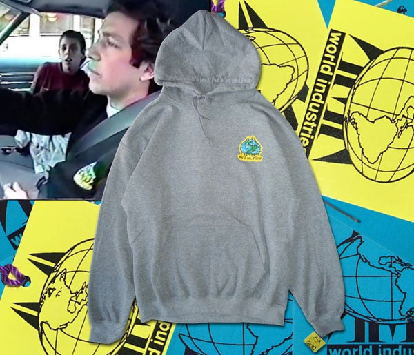 Dear Skating WORLD Hoodie Heather Grey - Skatewarehouse.co.uk