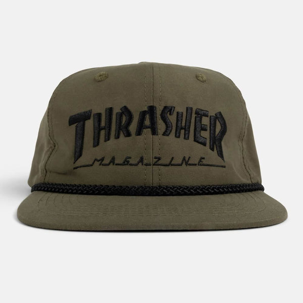 Thrasher Cap Thrasher Rope Snapback Olive Black O/S
