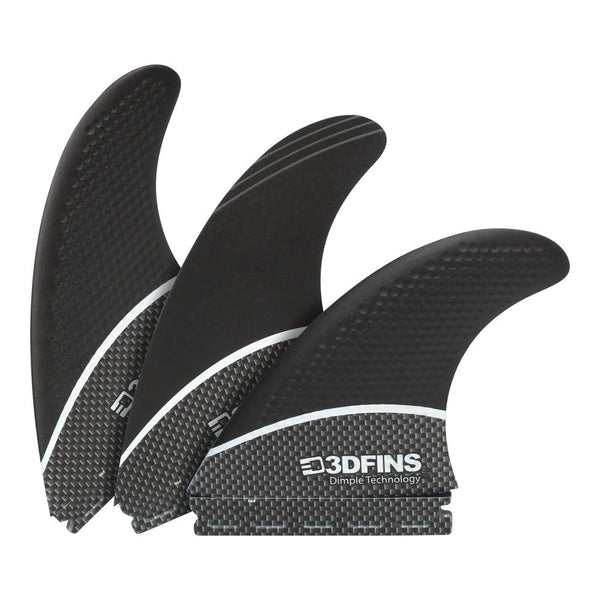 3D Fins - Driver Thruster - XL - B&W Tech (FCS2 / Futures)
