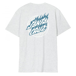 Santa Cruz T-Shirt Global Flame Dot - Athletic Heather