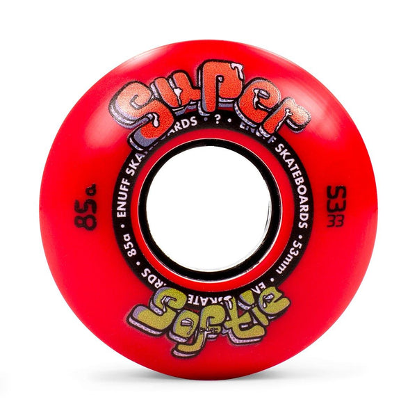 Enuff Skateboards Super Softie Park Street Filmer Skateboard wheels 85a - Red - Skatewarehouse.co.uk