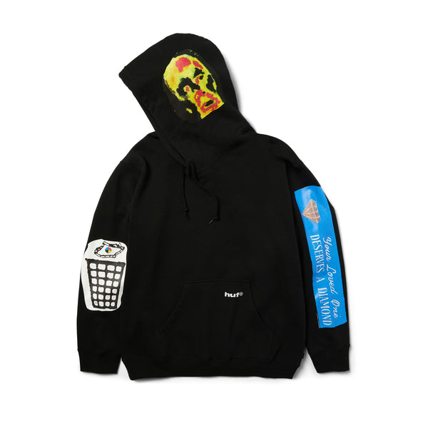 HUF Gimme The Loot Po Hoodie (Black)