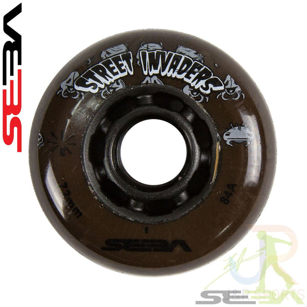 Seba Street Invaders Grey Wheel 72Mm (Set of 4 Wheels) - Skatewarehouse.co.uk
